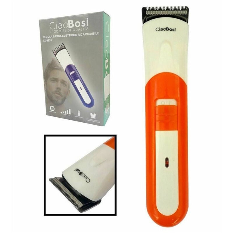 Trade Shop Traesio - Trade Shop - elektrischer haarschneider rasierer barttrimmer wiederaufladbarer akku TX-9726 -