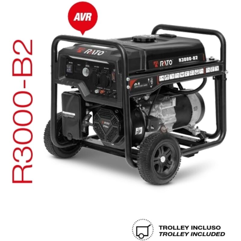 RATO R3000 Benzin 212 cc Stromerzeuger maximale Leistung 3,0 kW AVR
