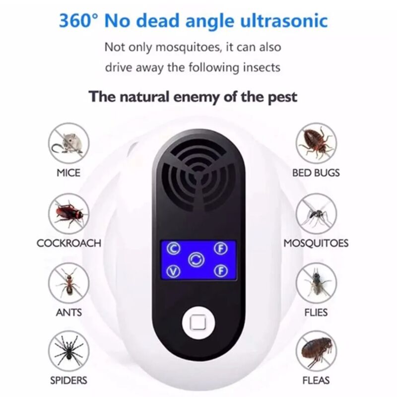Tlily - Ratten Pestrepeller Elektronische Maus Moskito Insekt Haushalt Spinnen Nagetiere Kontrollgerät eu Stecker