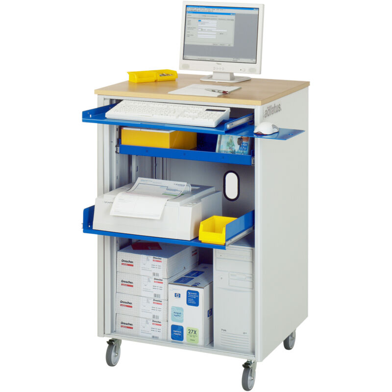 Computer-Station mobil BxTxH 720x660x1100mm - RAU