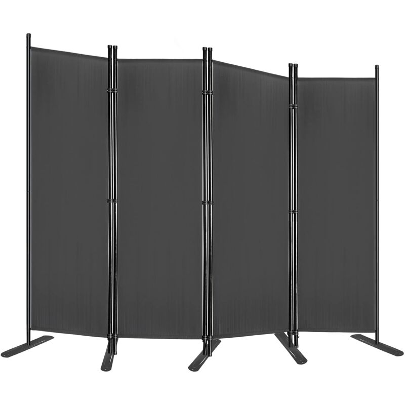 Raumteiler 225 x 180cm Paravent Outdoor Raumteiler Trennwand Sichtschutzwand mit Kabelbinder und Nägel Stellwand Sichtschutz Balkon Außen, Anthrazit
