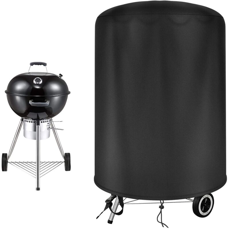 Raweao Weber-Grill-Abdeckung, Grill-Plane für den Außenbereich, 500D Oxford, wasserdicht (Φ70 x 70 cm)