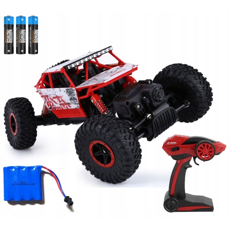 RC-Auto Rock Crawler 4x4 Zwei Motoren Ferngesteuertes Auto Rot