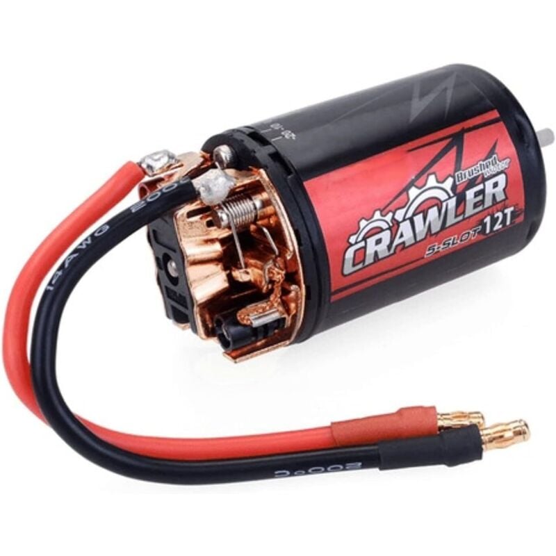 RC-Car-Motor, 550 Bürstenmotor 5-Slot RC-Motor kompatibel mit 1/10 RC Crawler Car (12T).