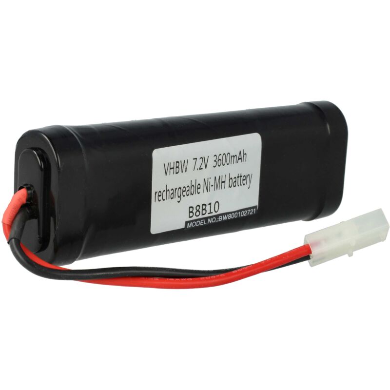Vhbw - Akku kompatibel mit Tamiya Stecker für Modellbau (3600mAh, 7,2V, NiMH)