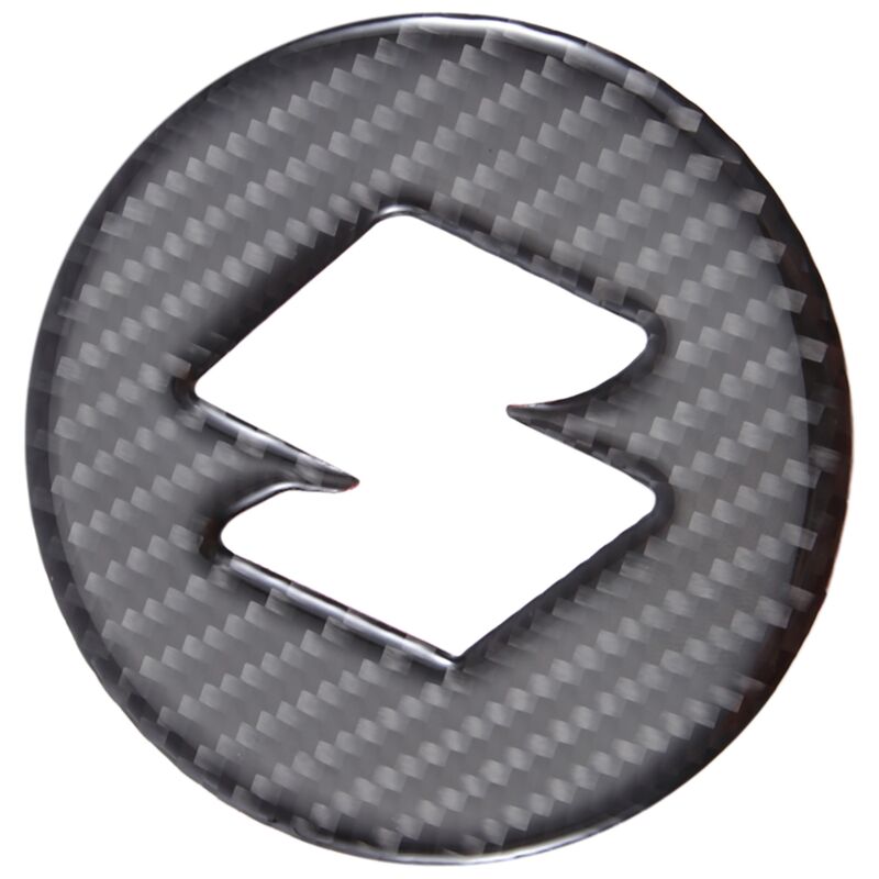 Tlily - Real Carbon Faser Lenkrad Mitte Aufkleber Abdeckung für Jimny 2019 2020