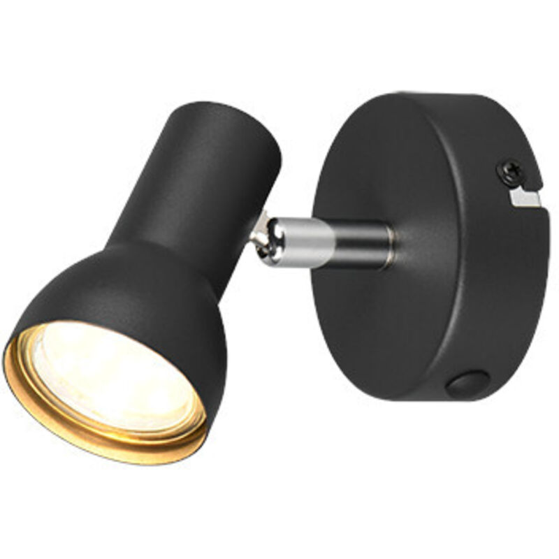 Reality - Deckenstrahler 1er Spot Cantar schwarz matt GU10 Deckenlampen & Kronleuchter