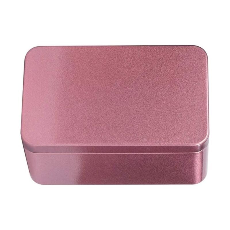Alovez - Rechteckige Aufbewahrungsbox aus Metall – 13 x 8 x 6 cm – für Süßigkeiten, Kaffeebohnen, Bonbons, Tee