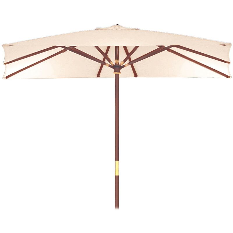 Fraschetti - Rechteckige Garten Regenschirm Sun Top 300x300 cm Garten Deluxe Kollektion