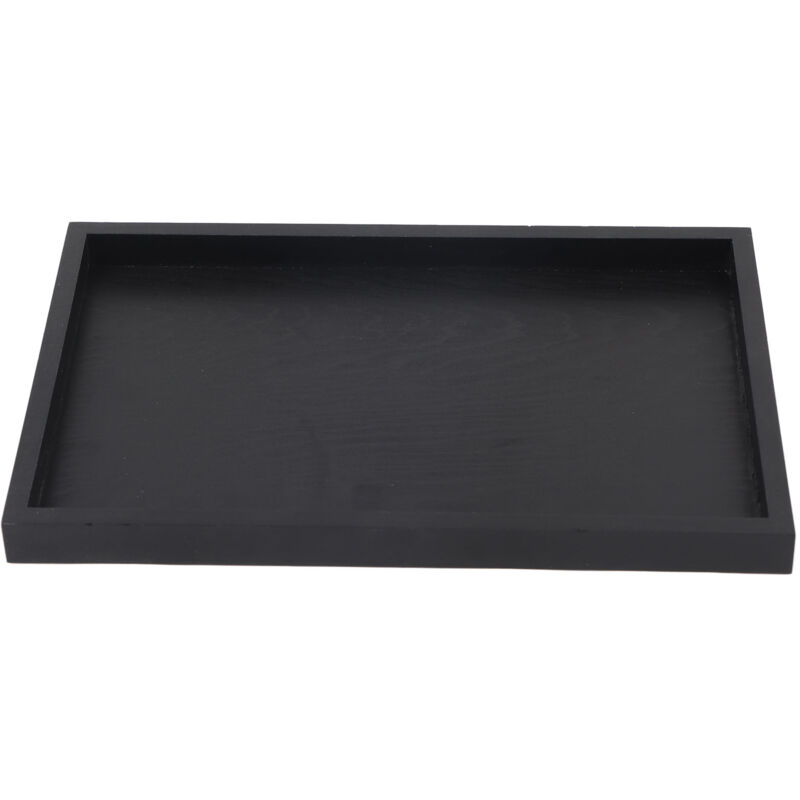 Rechteckiges Serviertablett aus Massivholz für Tee, Kaffee, Snacks, Gastronomie, 30 x 20 x 2 cm