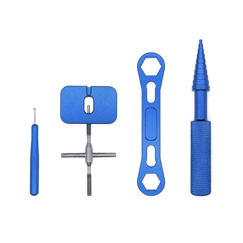 Reel Repair Tool Kit zum Entfernen des Kugellagers in der Wartung der Spule, Demontageschlüssel, Werkzeuge, Blau