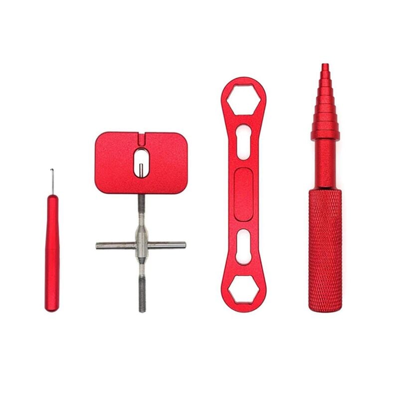 Reel Repair Tool Kit zum Entfernen des Kugellagers in der Wartung der Spule, Demontageschlüssel, Werkzeuge, Rot