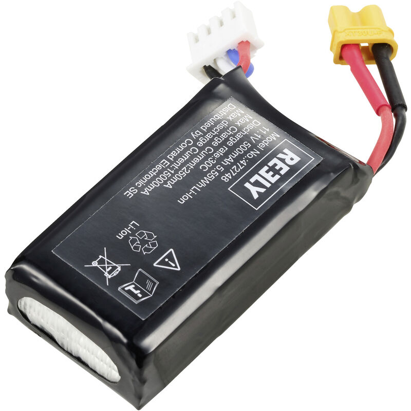 Modellbau-Akkupack (LiIon) 11.1 v 500 mAh Zellen-Zahl: 3 XT30U - Reely