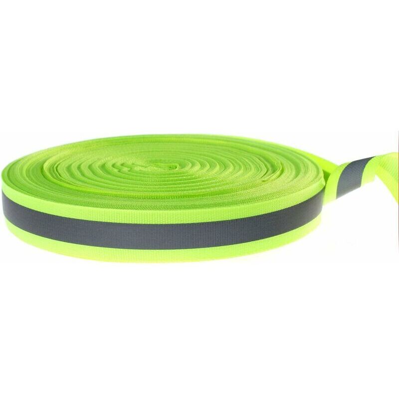 Reflektortuch zum Aufnähen - 3m - Warnschutzband, Universal-Reflektorband, Grün, Grün