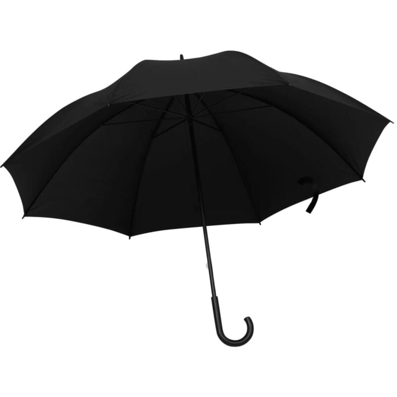 Regenschirm Schwarz 130 cm Vidaxl