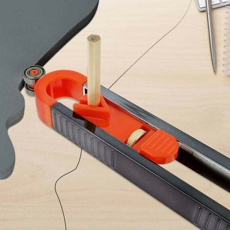 Regla de contorno con bloqueo, regla de trazado de perfiles con lápiz, regla de contorno para copiar con precisión formas irregulares, calibre de