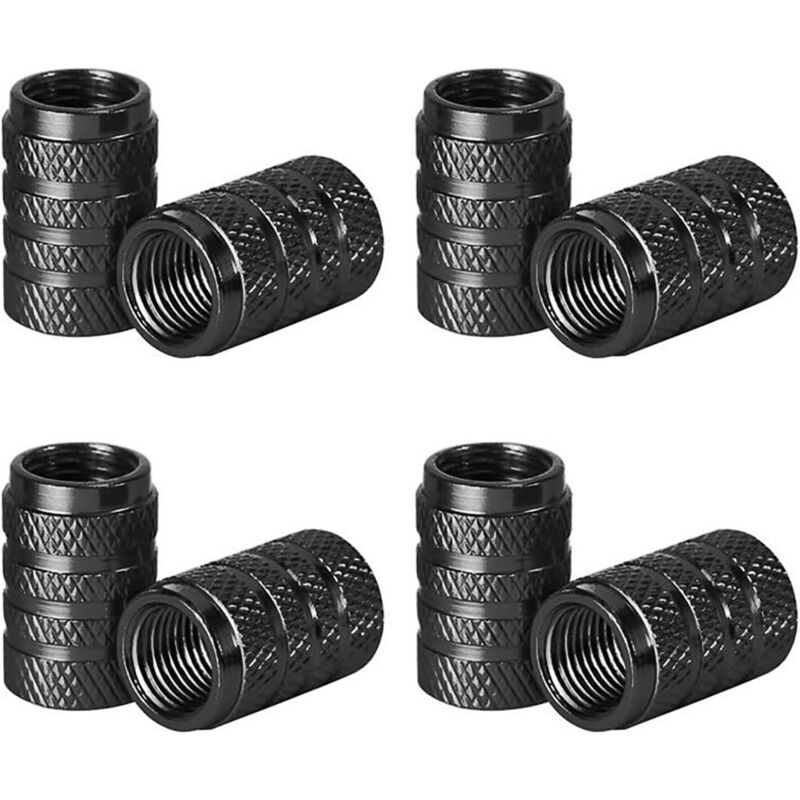 Reifenventilkappen, 8 Stück Aluminium-Ventilkappen für Autoreifen, korrosionsbeständig, universelle Ventilkappen für Autos, LKWs, Motorräder, SUVs