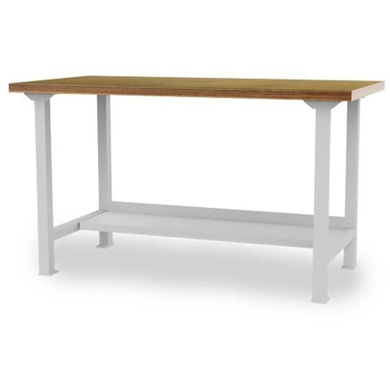 Reihenwerkbank Breite 2000 mm, 1 x Ablageboden halbe Tiefe Maße in mm (BxTxH): 2000 x 750 x 859