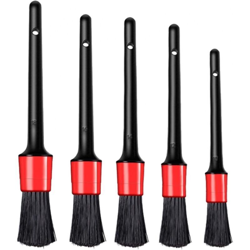 Reinigungsbürste, 5-teiliges Auto-Reinigungsbürsten-Set, Reinigungsbürsten-Set, Reinigungsbürste für Auto, Motorrad, Felgen, Armaturenbrett, Innen,