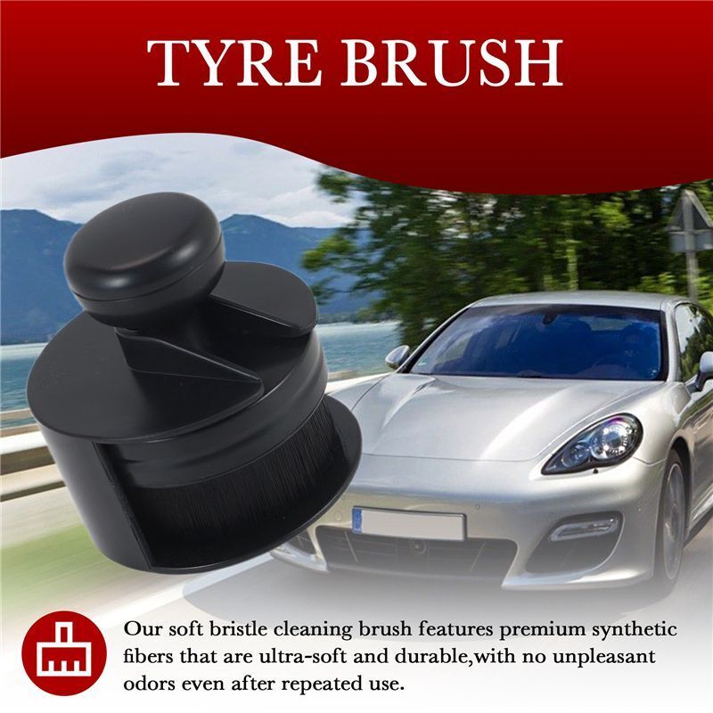 Reinigungsbürsten-Set für Autoreifen, Reifenglanz-Applikator, Hochdichte Detailbürsten für Lüftungsschlitze, Zierleisten, Sitze, Embleme, Räder