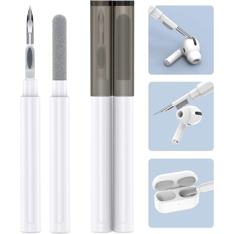 Reinigungsstift für AirPods, Bluetooth-Kopfhörer-Reinigungsstift für AirPods Pro 1, 2, 3, Samsung Mi Android-Kopfhörer, 3-in-1