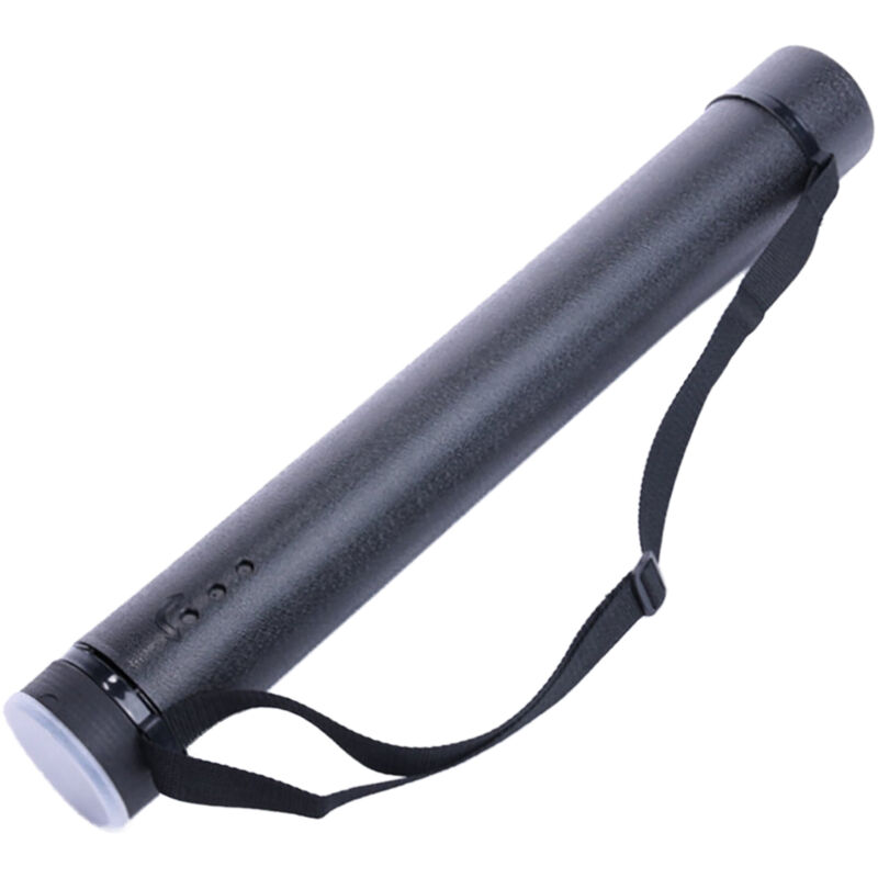 Relaxdays Posterrolle ausziehbar, 63-108 cm, Ø 8,5 cm, Transport Poster & Zeichnungen, Zeichenrolle bis DIN A0, schwarz