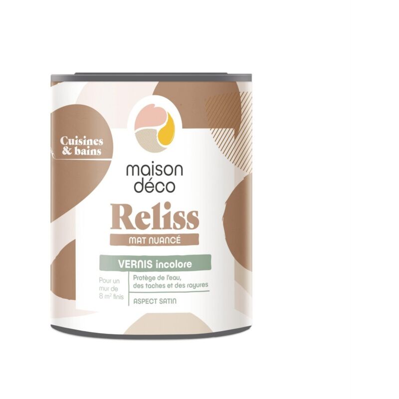 Reliss Mattlack, MAISON DECO, seidenmatter Klarlack, 1 l MAISON DECO