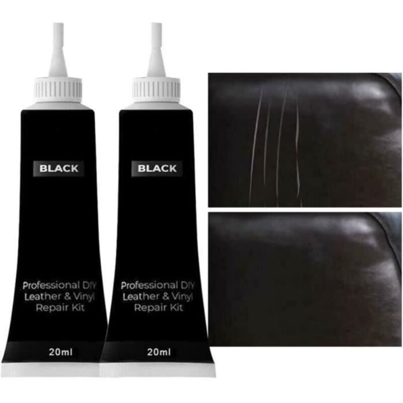 Renovator Leder, Leder-Reparaturcreme, Leder-Reparaturpaste, Schwarz Leder-Reparaturcreme, 3 Stück Reparaturpaste Kunstleder