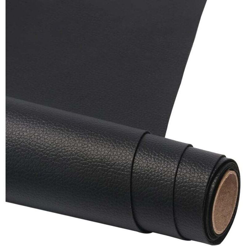 Reparaturflicken 50 x 137 cm – PU-Lederkleberolle – für Sofas, Handtaschen, Jacken, Autositze, Ledermöbel, Restaurierung – Schwarz
