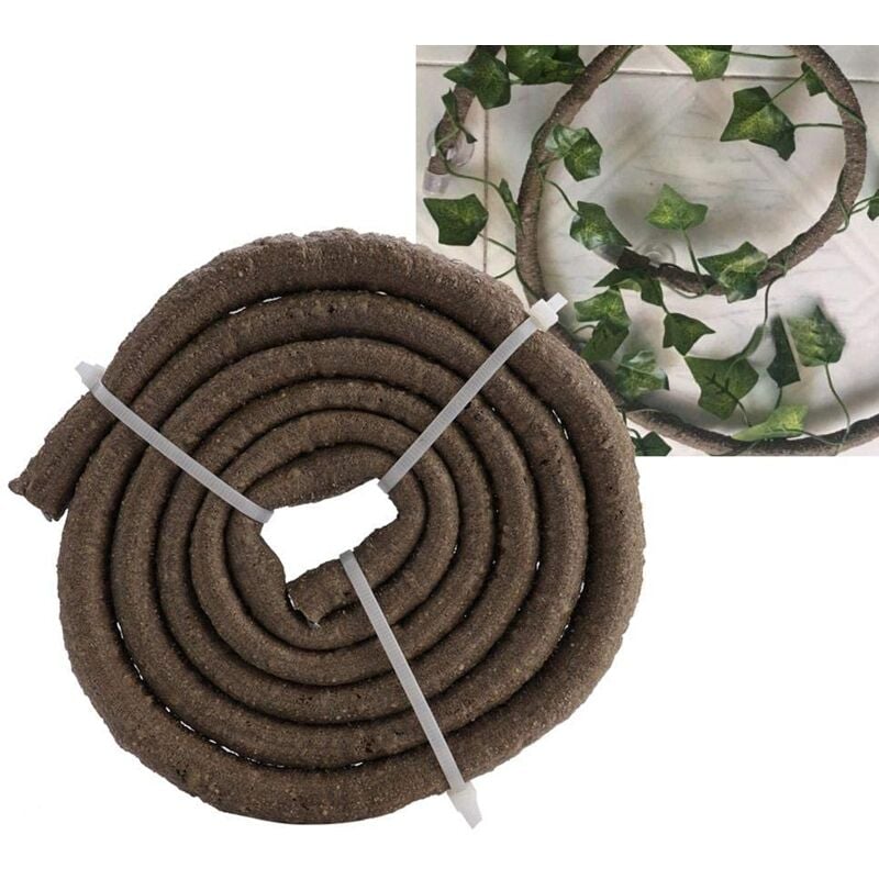 Reptile Climbing Branch 4.92ft Flexible Reptile Jungle Vines Terrarium Rattan Pet Habitat Dekor mit Saugnäpfen für Chameleon Lizards Gecko Climbing(L)