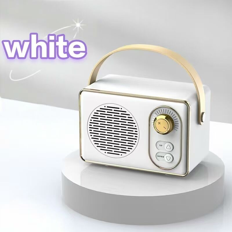 Retro-Bluetooth-Lautsprecher, Vintage-Lautsprecher im schönen alten Stil, Bluetooth 5.0-Karten-AUX-Eingang, unterstützt USB-Laufwerk, geeignet als