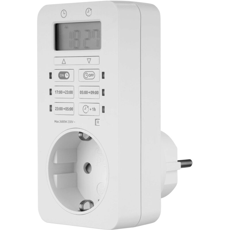 Zeitschaltuhr Easy+, digital, weiß - REV