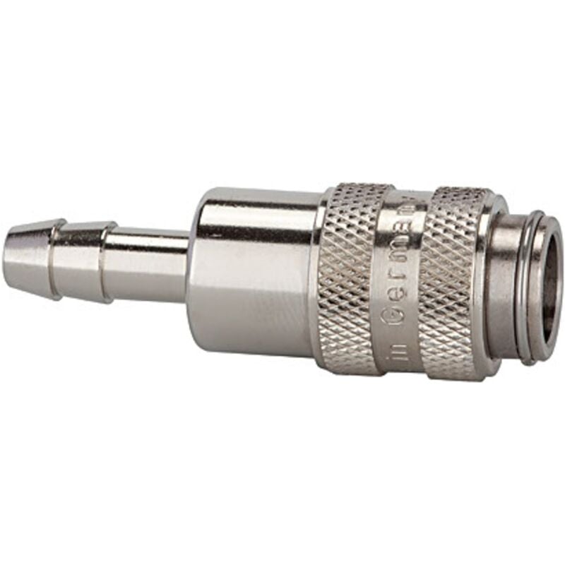 Schnellverschlusskupplung nw 5, Messing vernickelt, Tülle lw 6 - Riegler