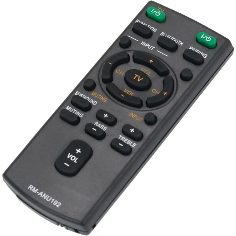 RM-ANU192 Ersatzfernbedienung -VINABTY-passend für Sony Soundbar-Systemfernbedienung RM-ANU192 HT-CT60BT SA-CT60BT RM-ANU191 HT-CT60 SA-CT60 SS-WCT60