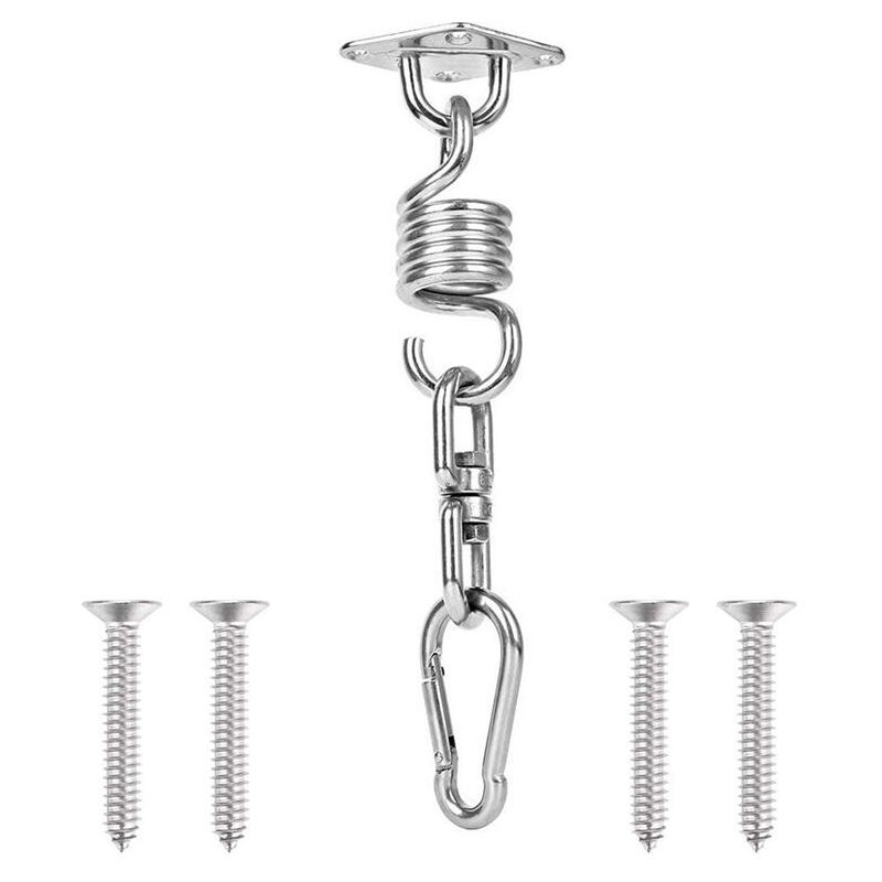 Robuste Edelstahlaufhängung für Holzbalken, belastbar bis 200 kg, ideal für Hängesessel, Hängematten und Hängesessel