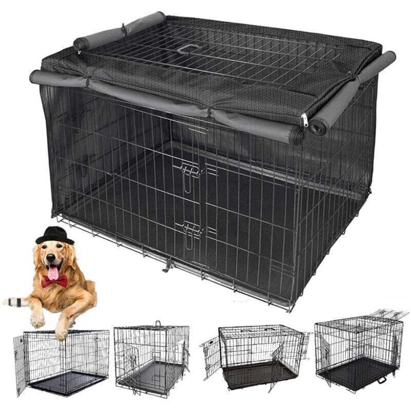 Robuste Hundebox für den Innenbereich, multifunktionale, lichtundurchlässige Hundebox, 420D Oxford-Gewebe (Hundekäfig nicht enthalten) (110×73×76cm),
