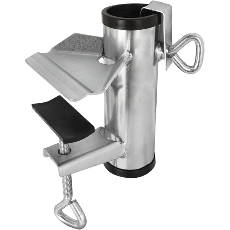 Robuster Schirmklemmenhalter für Bank, Terrasse, Strand, Angeln, Stuhl, Befestigungsklemme