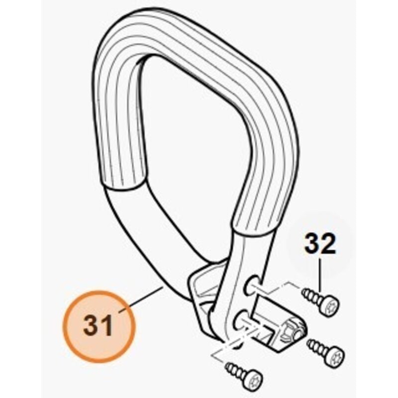 Rohrgriff Motorsäge Modelle Msa60 Msa140 Original Stihl 1254-791-1700