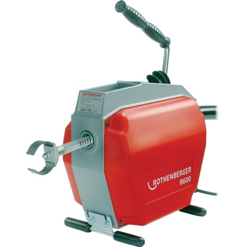 Rothenberger - Rohreinigungsmaschine R600, 230V rot für Europa mit fs