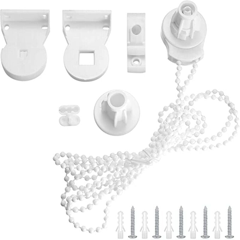 Rollo-Ersatzteile, 25 mm Rollo-Befestigungen, Rollo-Halterungen mit 2 m Perlenkette