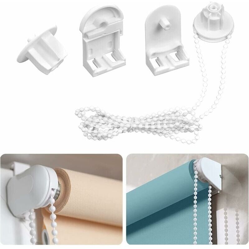 Rollo-Ersatzteile, Rollo-Befestigungen, 25-mm-Rollo-Befestigungen, Rollo-Halterungen, Rollo-Zubehör mit Nachfüllset-INHHUB