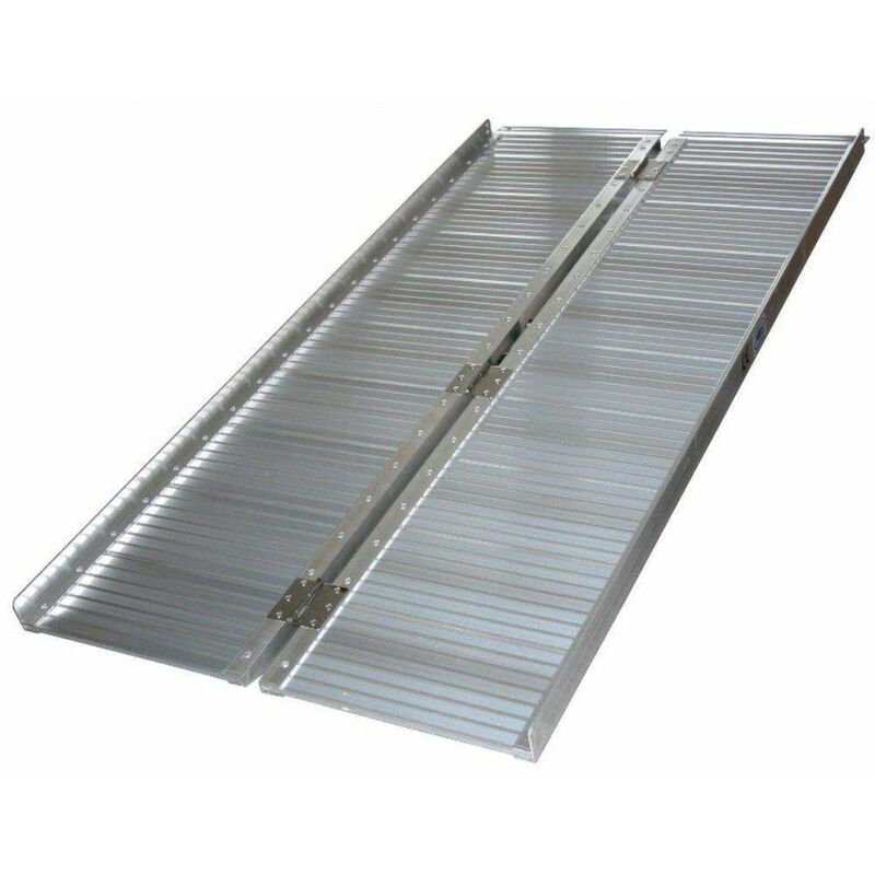 Varan Motors - SR607-5 ROLLSTUHL RAMPE KLAPPBAR ROLLSTUHLRAMPE FALTBAR 153CM 272KG FLACHRAMPE