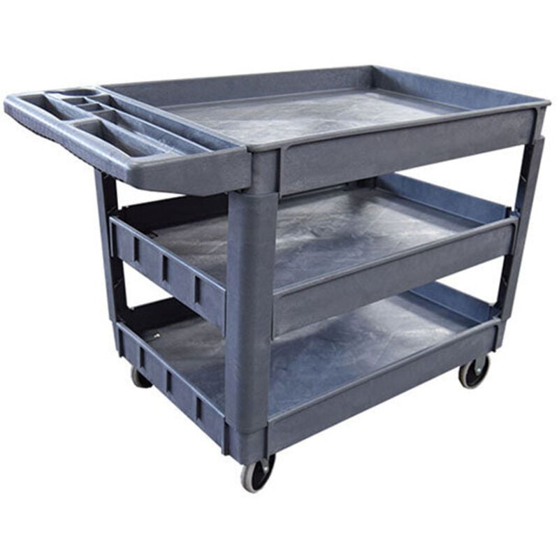 Werkstattwagen mit 3 Kunststoffplatten - Tragfähigkeit 250 kg - UB253