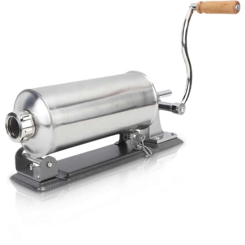 Rosvola Manueller 3-Liter-Wurstfüller aus Edelstahl mit Groem Fassungsvermgen, Schnell Befüllende Wurstmaschine für den Hausgebrauch, Horizontale