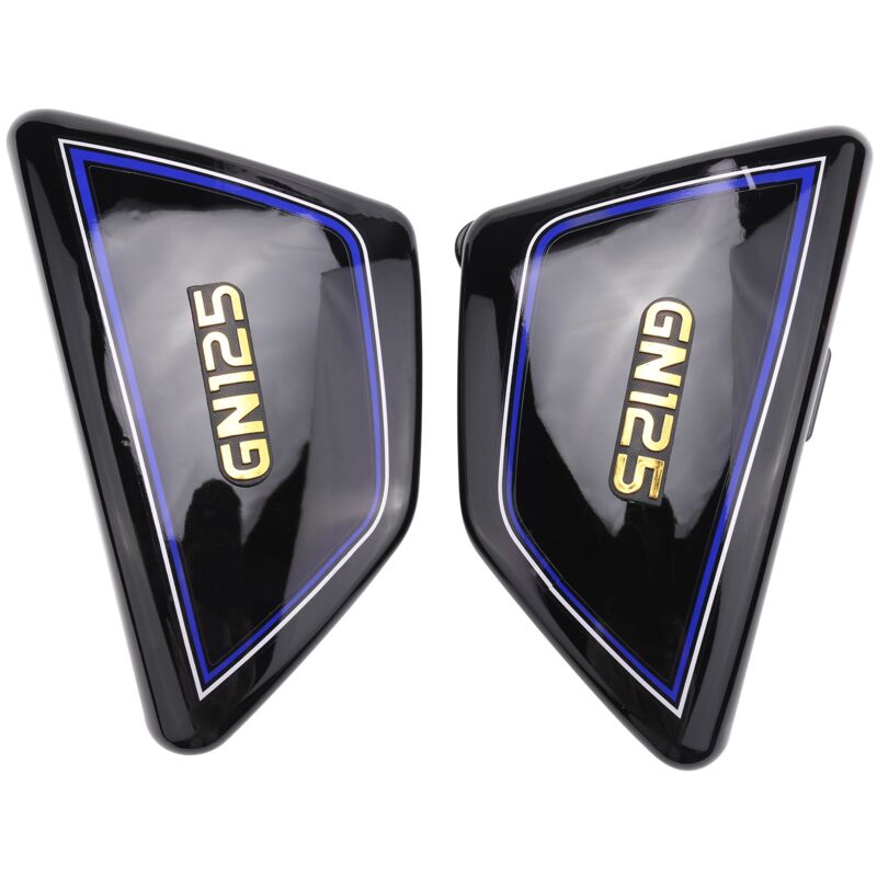 Tlily - Schwarz Motorrad Batterie Seiten Abdeckung Rahmen Abdeckungen für GN125 gn 125