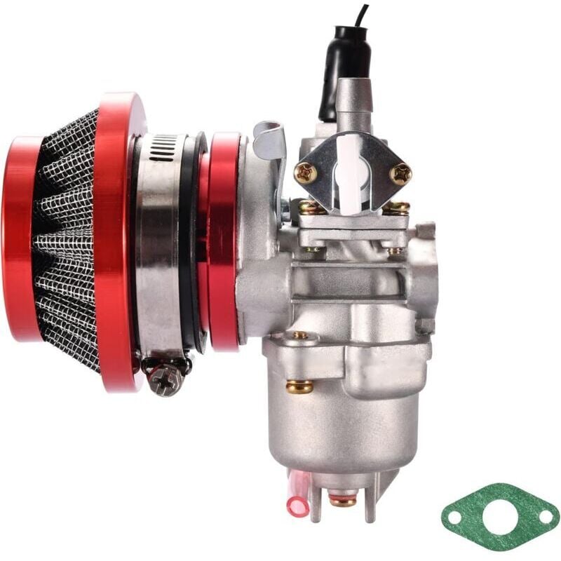 Roter 2-Takt 47cc 49cc Vergaser mit Luftfilter Ersatz für Mini atv Quad Carb Go Kart Scooter Moped Dirt Bike