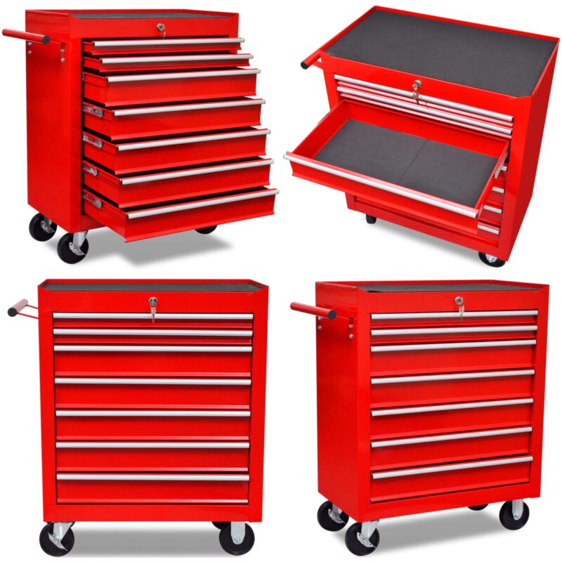 Roter Werkstattwagen 7 Schubladen - Werkstatwagen - Werkstattwagen - Home & Living