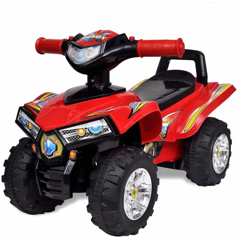 Rotes Aufsitz-Quad für Kinder mit Sound und Licht vidaXL