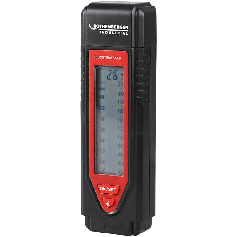 Rothenberger - Industrial Bau- und Holzfeuchtemessgerät inkl. led Leuchte