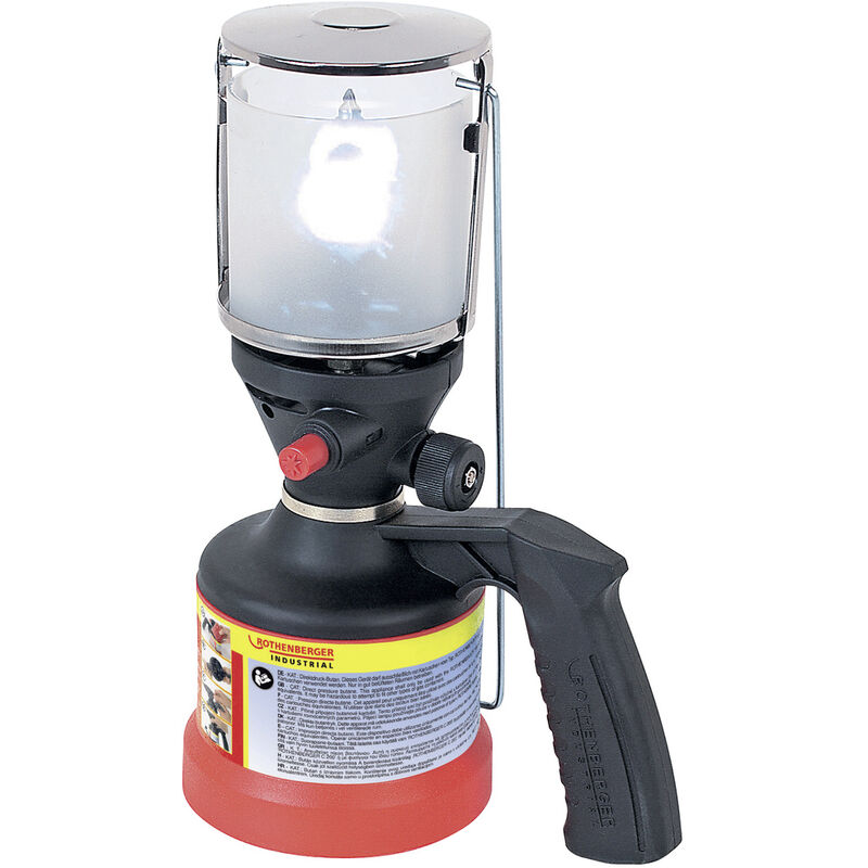 Industrial 35902 Scout Camping-Leuchte Schwarz/Silber - Rothenberger